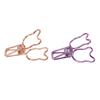 100Pcs Bear  Clamps Cute Shape Strong Clamping Sturdy Metal Hollow  Clips for Office Wor