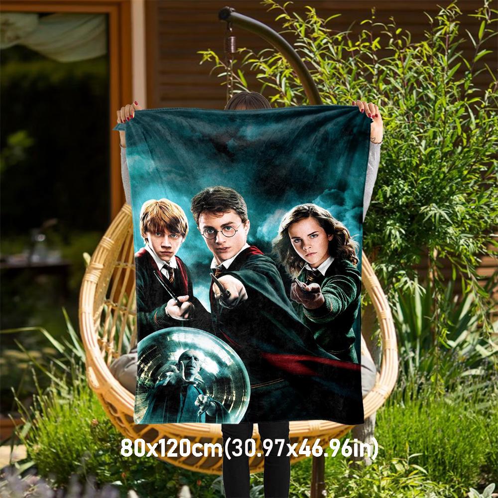 1pc Harry Potter Voldemort Hermione Granger Outdoor Flannel Throw Blanket All Season Soft Warmth,Home Decor 1031121