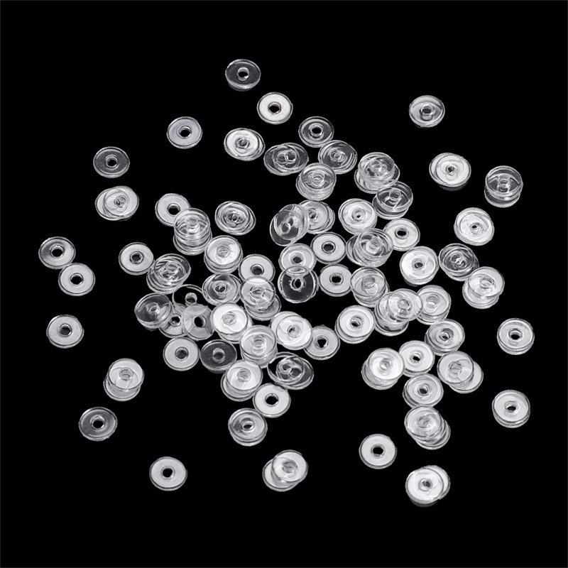 

Прочные прозрачные полипропиленовые прокладки-бусины для изготовления браслетов своими руками Transparent, 50 pcs/pack