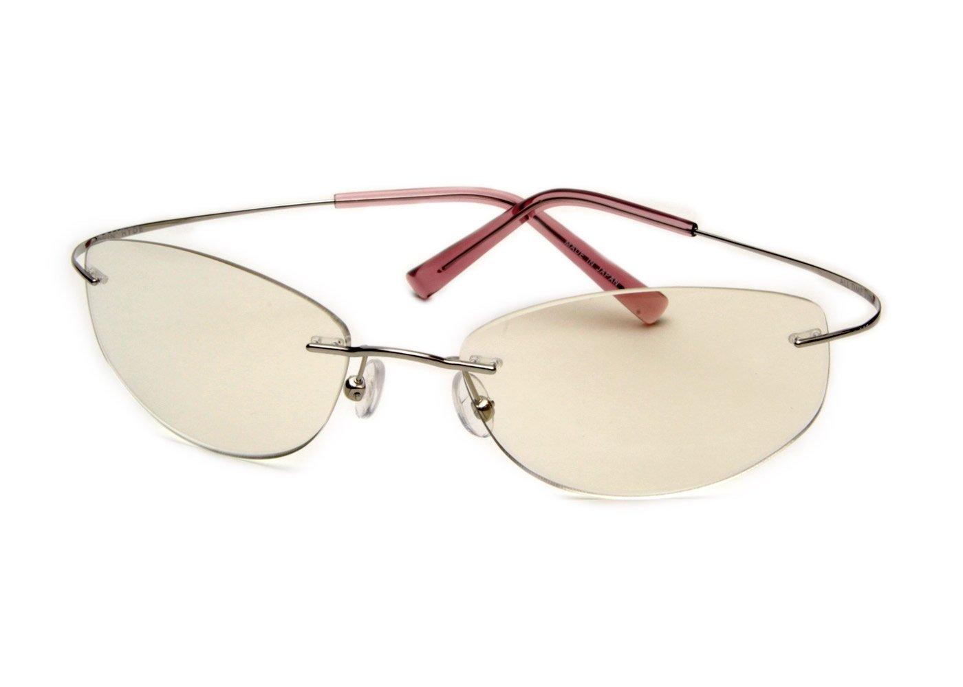 

Блокирующие УФ и синий свет, цветные, солнцезащитные очки на все времена, титановые, женские, прозрачные, Movin Hyde