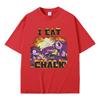 Game Deltarune I Eat Chalk Funny Meme Tshirt Men Women Causal Cotton Short Sleeve Tshirts Male Otaku Lovers Fans Gift T Shirts
