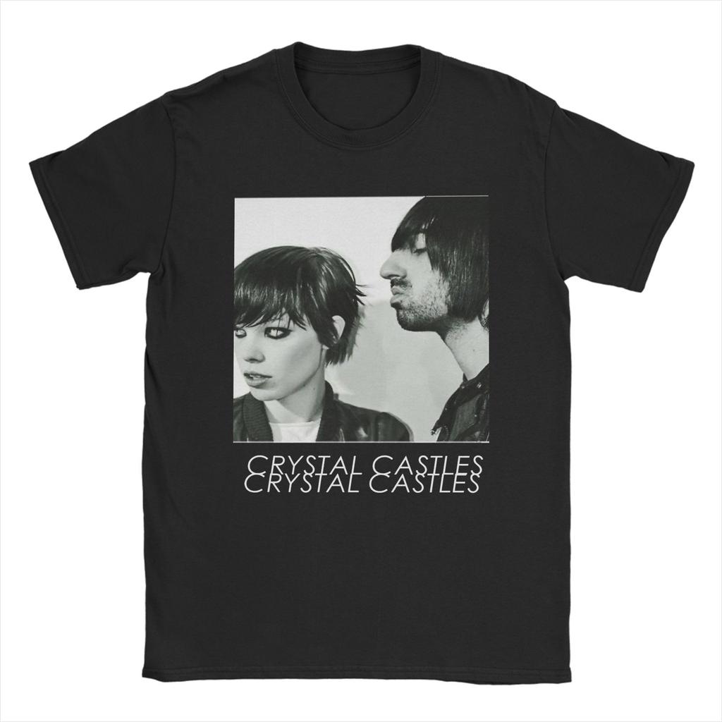 Camisetas Gráficas Unisex Crystal Castles Ropa de Música Electrónica Celestica Estilo Minimalista Camisetas de Manga Corta con Cuello Redondo Camiseta