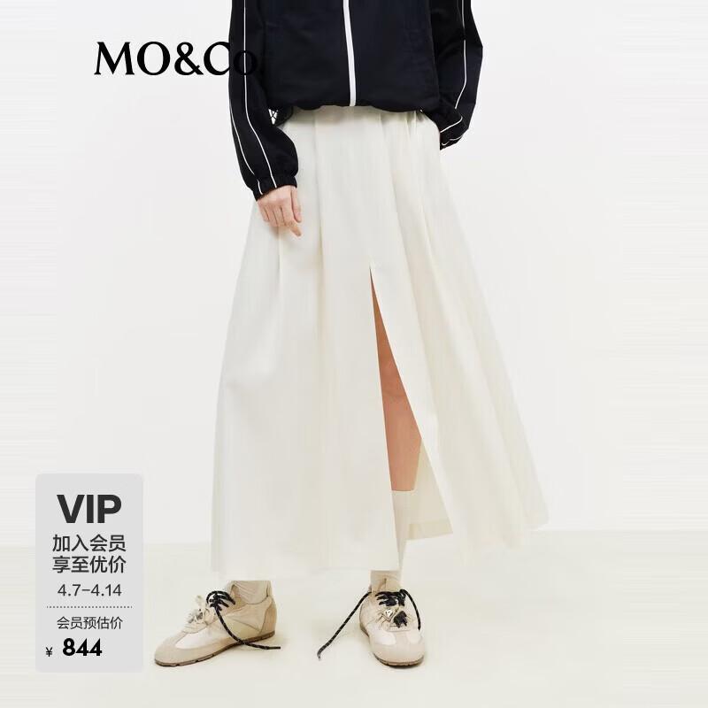 MO&Co. A-Line High-Waist Long Skirt