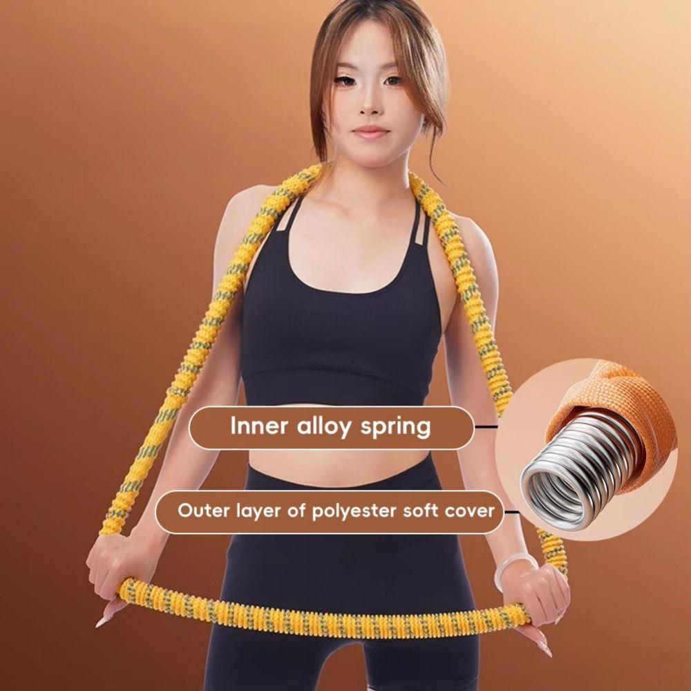 Durable Fat Burning Sports Hoop Foldable Yoga Fitness Hoops Fitness Circle Slimming Belly Tool