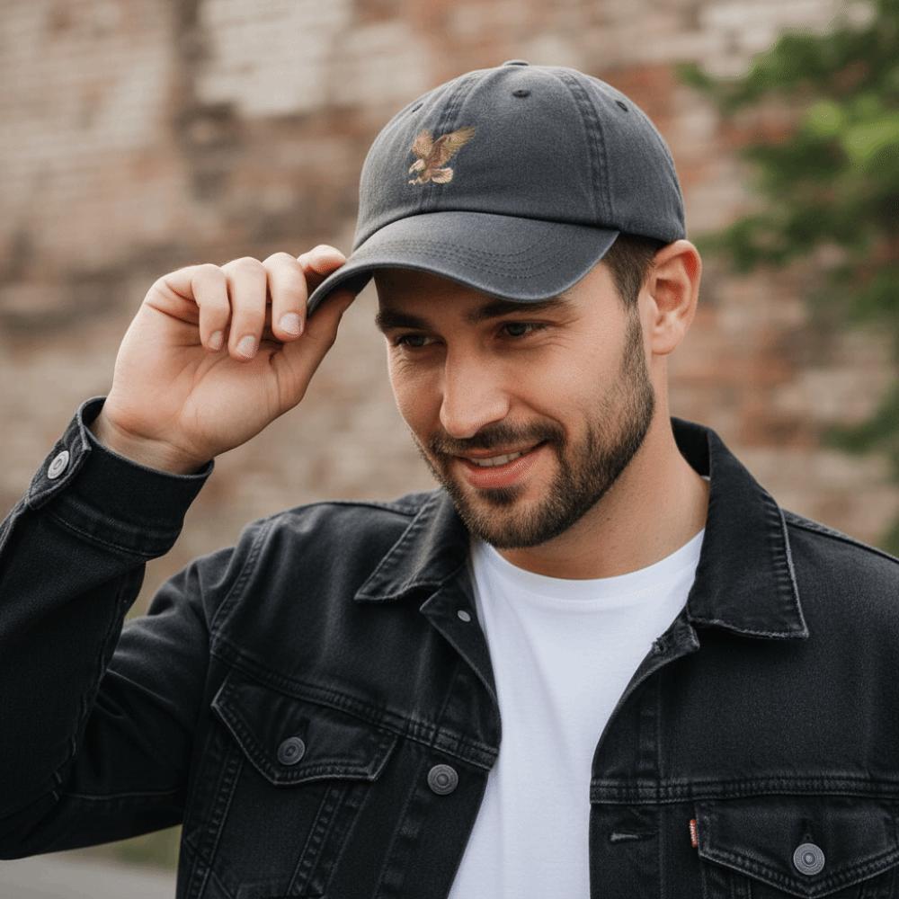 Adjustable Eagle Print Baseball Cap  For Man Women Hiking Fishing Vacation Exploration