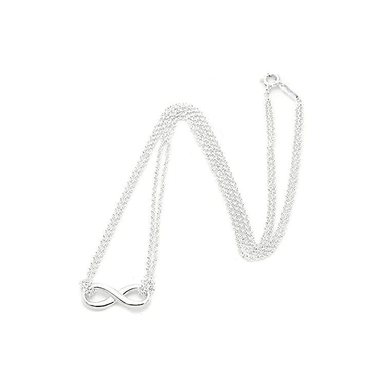 TIFFANY & CO . Infinity Series 925 Sterling Silver Necklaces Women's Silver 26758432