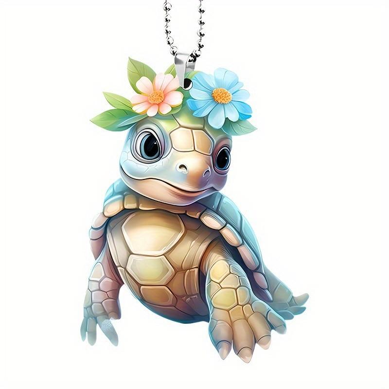 

Очаровательная мультяшная акриловая подвеска-черепашка для автомобиля для домашнего и праздничного декора