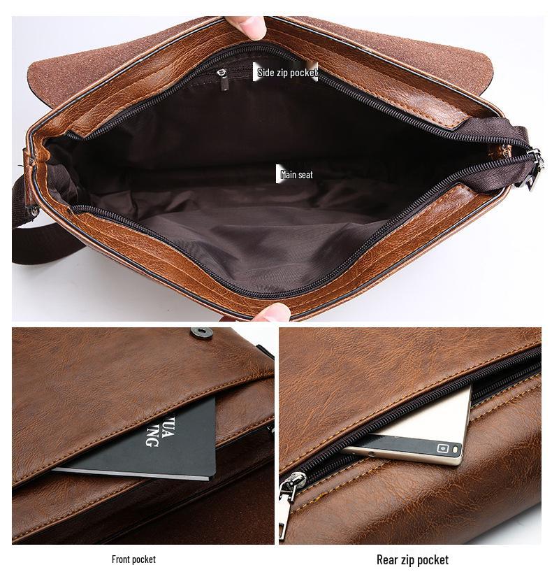 New Large Capacity Men's Casual Crossbody Messenger Bag