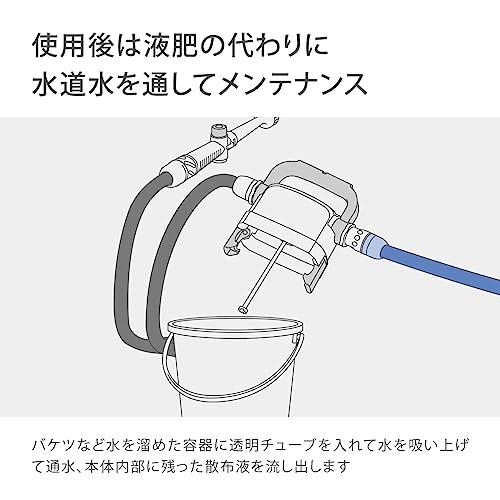 Takagi Easy Liquid Fertilizer Dilution Kit (SK) with Empty Dilution Bottle, a Collaboration Product with Hyponex Japan, Stylish Monochrome GHZ101SK