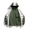 Men's Japanese Overalls Outerwear Outdoor Sports Hardshell Matching Color Jacket Windproof Waterproof Coat Tide