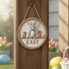 Egg Door Hanging Ornaments Rabbit Easter Day Door Decoration  Indoor Outdoor Use
