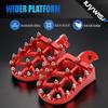 Mini Bike Foot Pegs CNC for CT200U CT200U-EX BT200X CT100U Mega Moto Trail 100cc 212cc 196cc Red,Wider MX Style Footpegs Foot Rest