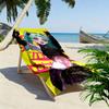Cyberpunk Edgerunner Print Beach Towel, Large Soft Quick Dry Towel for Beach Camping Swimming