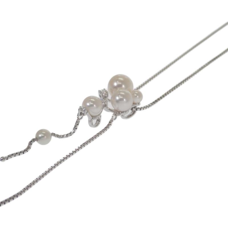 TASAKI P-13524-WGK18 Necklace white/Silver K18 White gold/Pearl Women
