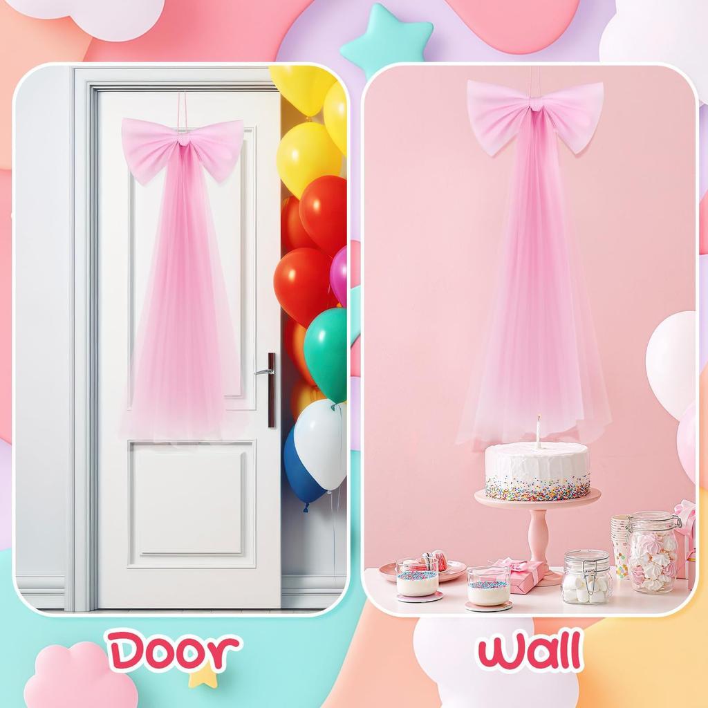 Large Bow, Birthday Party, Wedding Decoration, Venue Layout, Background Wall Decoration