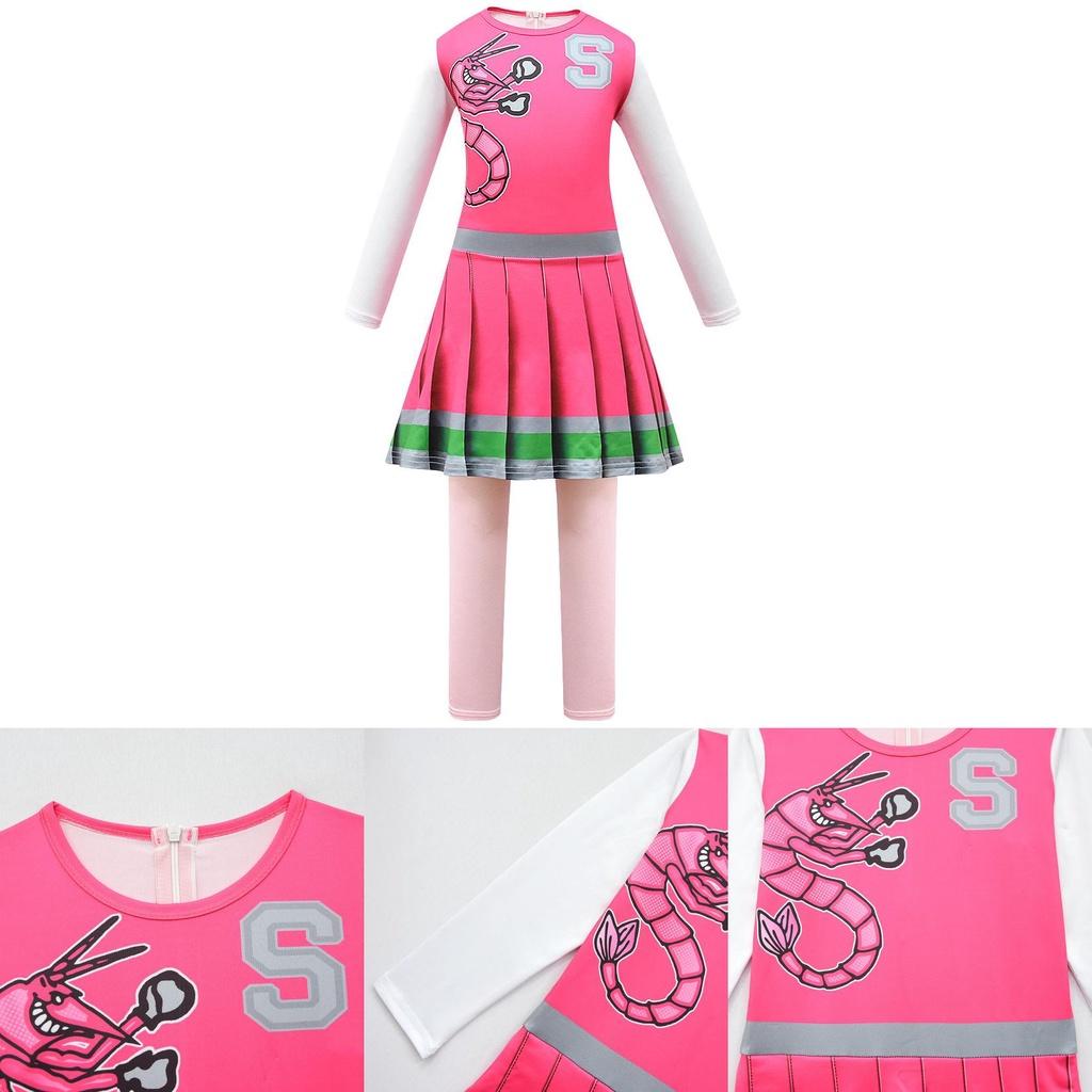 Girls' Zombie High School 2 Cosplay Costume Tight-fitting Bodysuit For Halloween Performance Cross-border 4549