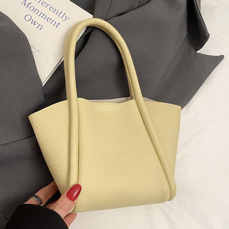 2025 New Niche Simple High-end Korean Version Vegetable Basket Bag Women's Casual Versatile Fashion Messenger Mother and Child Bag