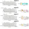 Flexibles Osterbuchstaben-Ornament Antihaft-Hasen-Eierform Hasen-Zementform Feiertagsdekoration