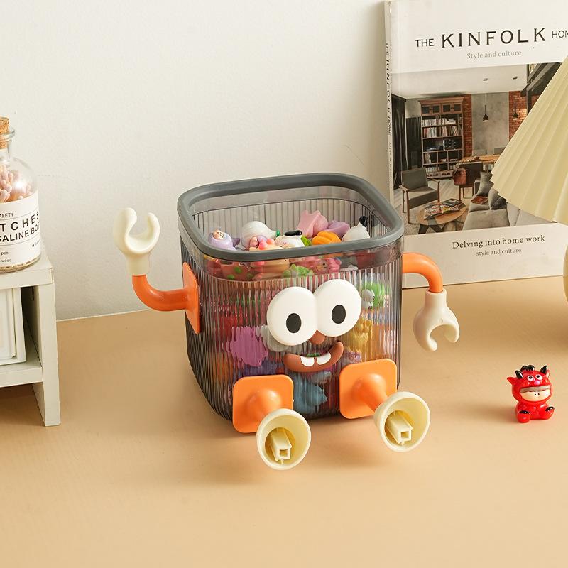 

Мультяшный Милый Милый Зерновой Настольный Бытовой с Крышкой Ведро для Хранения Игрушек Мочалок 1286 (2 hands & 2 feet) серый/прозрачный