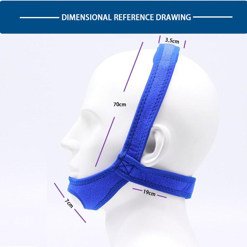 New Neoprene Anti Snore Stop Snoring Chin Strap Belt Anti Apnea Jaw Solution Sleep Support Apnea Belt Adjustable Sleep Care Tool