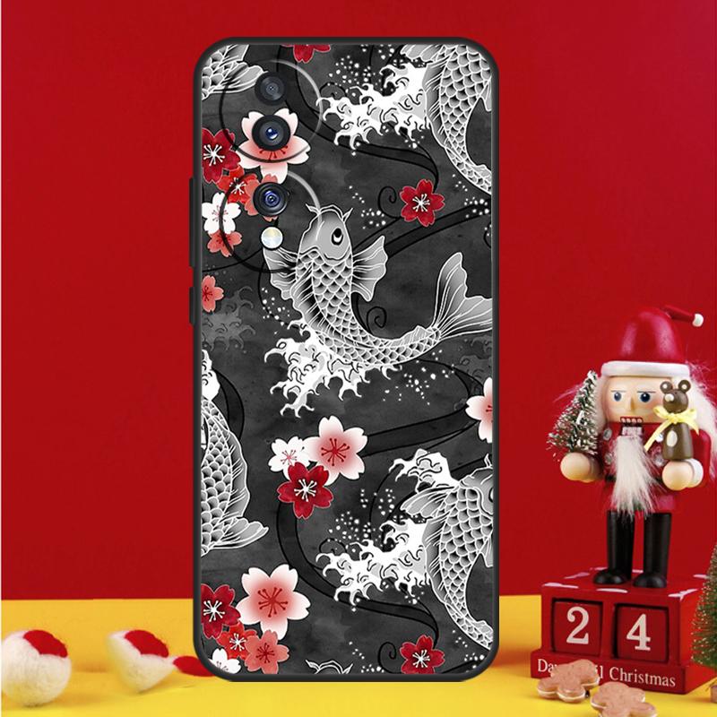 Ying Yang Koi Fisch Hülle Für Honor Magic 5 6 7 8 Pro Honor 200 400 50 70 90 Lite X8b X8c X9a X9b X9c Win RT Abdeckung