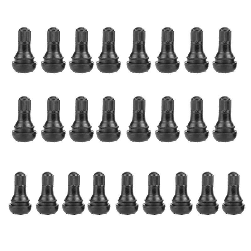 10/25Pcs Universal TR412 Snap-in Car Tubeless Tyre Valve Stems Rubber Copper Vacuum Tire Air Valve for Auto Motorcycle Moto