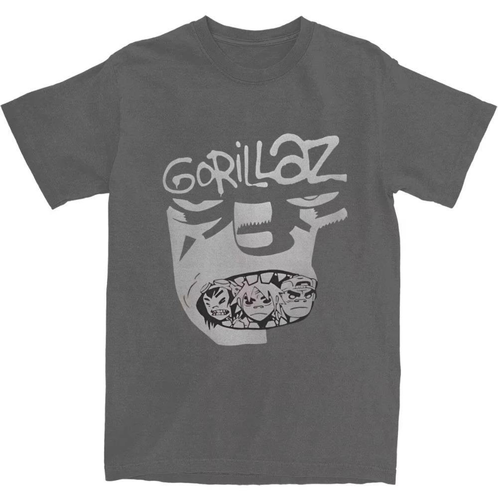 Gorillaz Band Unisex TShirt Fashion Beach Tee Vintage Printed 100 Cotton Loose Top Plus Size 3XL 4XL Women And Men Tshirts