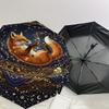 1PC Fox Night Umbrella-8-Rib Reinforced, Automatic Open, Lightweight & Durable, Fashion Accessory for Outdoor, J0416