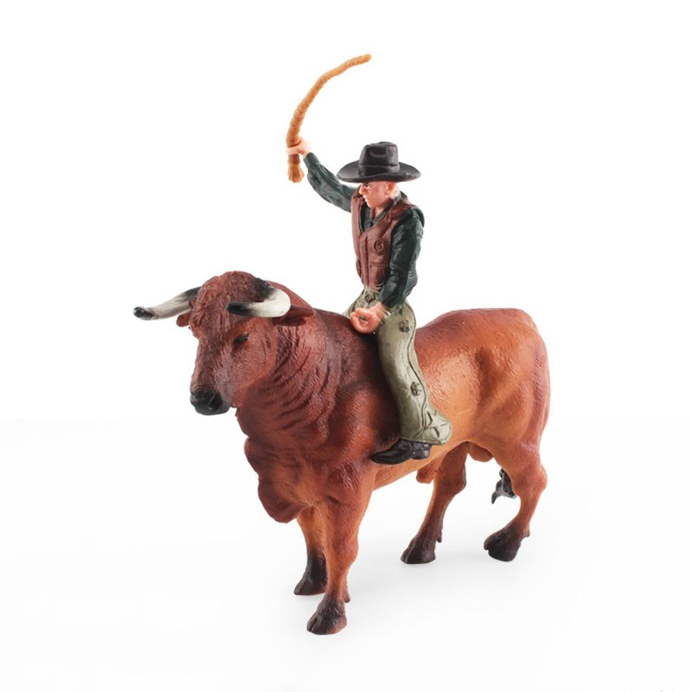 Farm Animals Poultry Cattle Model Simulation Calf Bull OX Figures  For Children