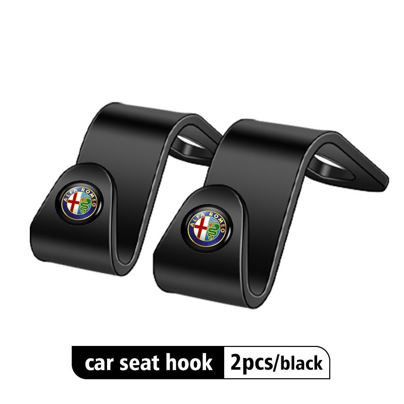 

2026 Hot Alfa Romeo Car Seat Back Hook Purse Bag Hanger Auto Accessories For Alfa Romeo Giulia 147 Mito 156 159 166 GT Stelvio B
