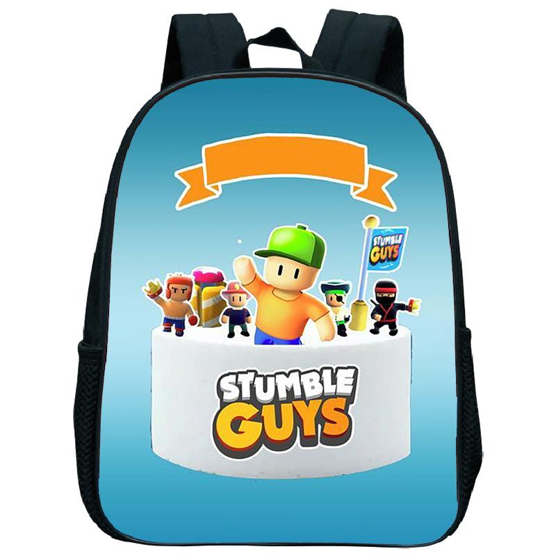 Stumble Guys Nursery Backpack Stumble Game Children Kindergarten Toddlers Student Schoolbag Shoulder Bag Kids Bags