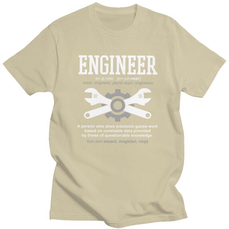 Custom Fashion Engineer Meaning T Shirts Men Tshirts Casual Tee Tops 100 Cotton Oversized Tshirt Merch