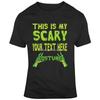 Individuelles Halloween Dies ist mein gruseliges Dein Text Anpassbares T-Shirt Schwarze Atmungsaktive Oberteile T-Shirt männliche Marke T-Shirt Sommer