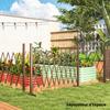 Expanding Trellis Fence, Freestanding Movable Fence, Foldable Garden Screen Panel, 250 x 103.5 cm, Dark Brown
