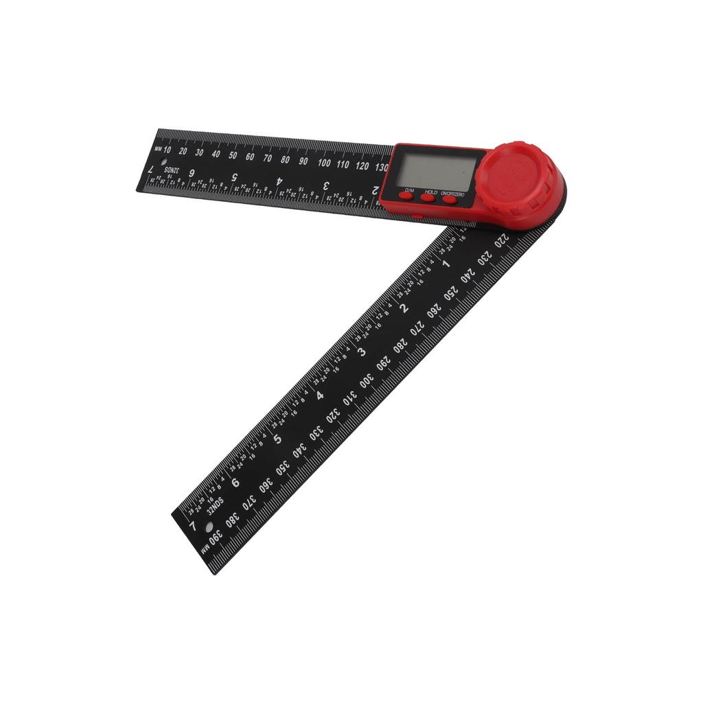 Digital Display Angle Ruler 2 in 1 Plastic Lightweight Convenient Black Digital Angle Finder200mm