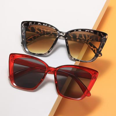 INS Trendy Cat Eye Sunglasses for Women Men Retro Large Square Frame Sun Glasses UV400 Protection Goggle Eyewear Shades
