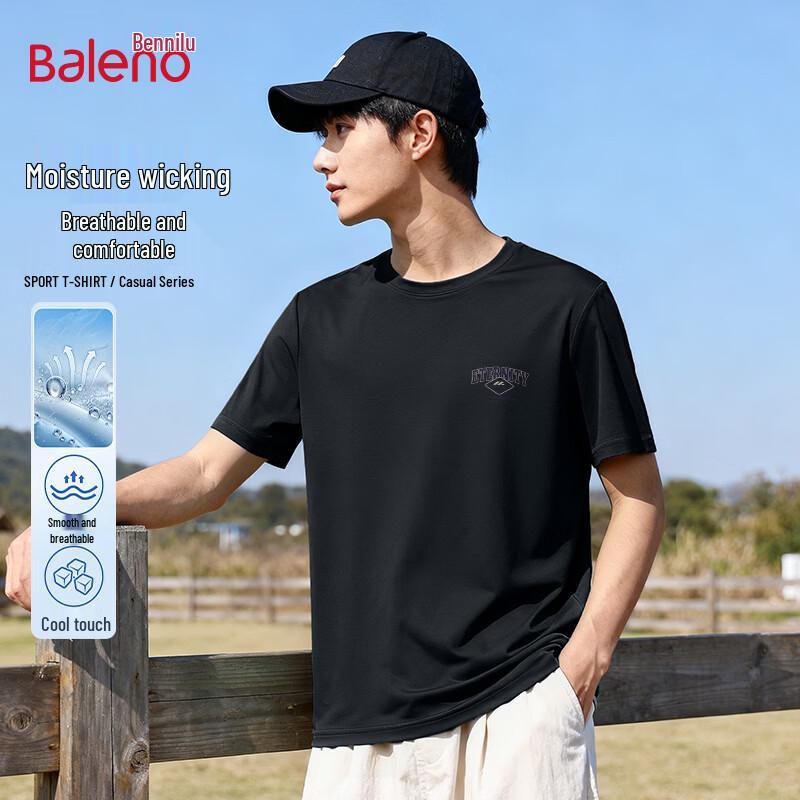 Baleno Unisex American Geometric Print Short Sleeve T-Shirt 4XL