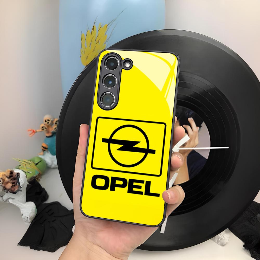 Cool O-Opel Car Phone Case For Samsung Galaxy S25 S24 S23 S22 S20 S21 Note20 Ultra Plus Fe Colored Silver Cover mab056