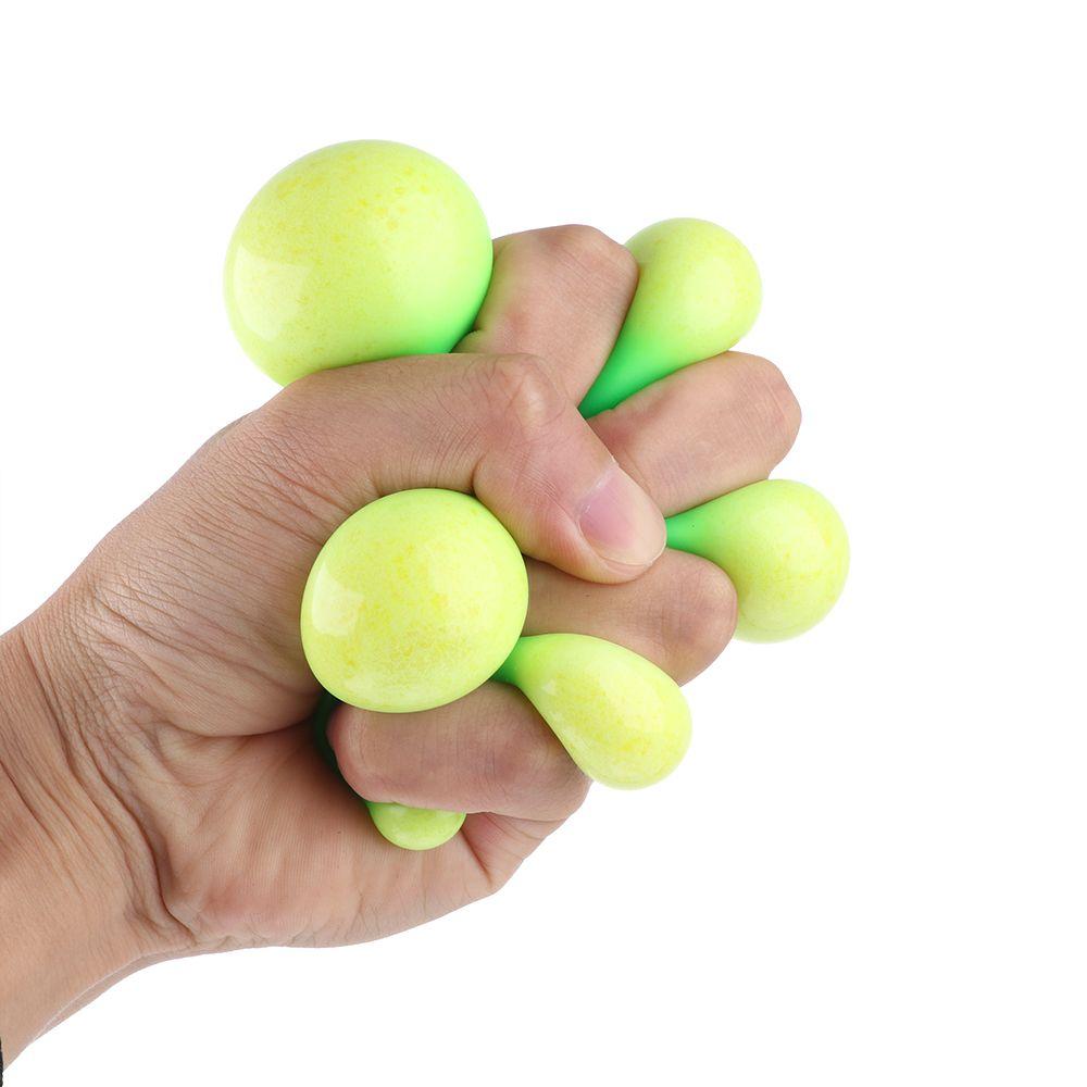 Children Decompression Toy Stress Relief Colorful Ball Fidget Toys Soft Foam Change Color TPR Squeeze Balls