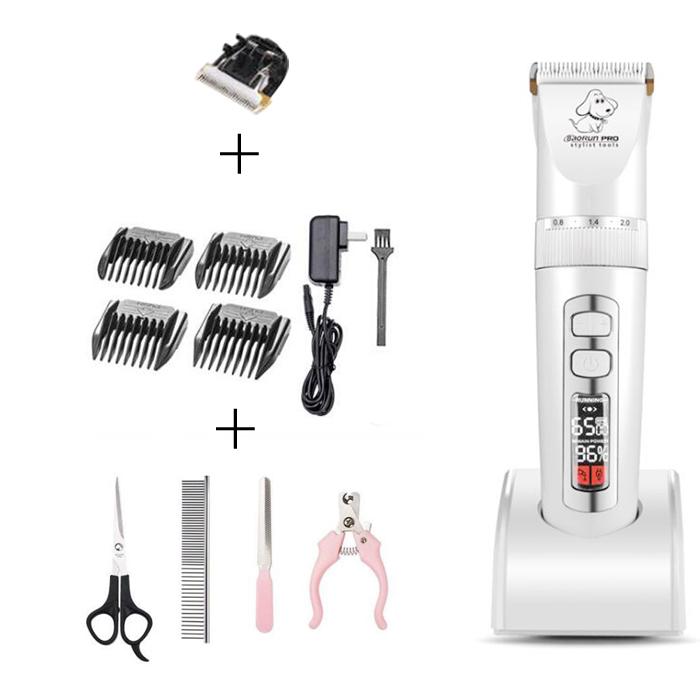 Baorun P9 Professional Rechargeable Pet Dog Animal Hair Cutter Trimmer Professional Cat Grooming Clipper Low Noise Cat Machine
