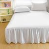 Ruffled Bed Skirt King Size Bed Skirt with Platform Queen Size Wrinkle-Free Fade Resistant Bed Skirt for Bedroom Hotel Women Men