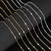10Yards Sequins Chain Gold Silver Color Metal Copper Cross Chains For DIY Jewelry Making Necklace Bracelet Components Findings