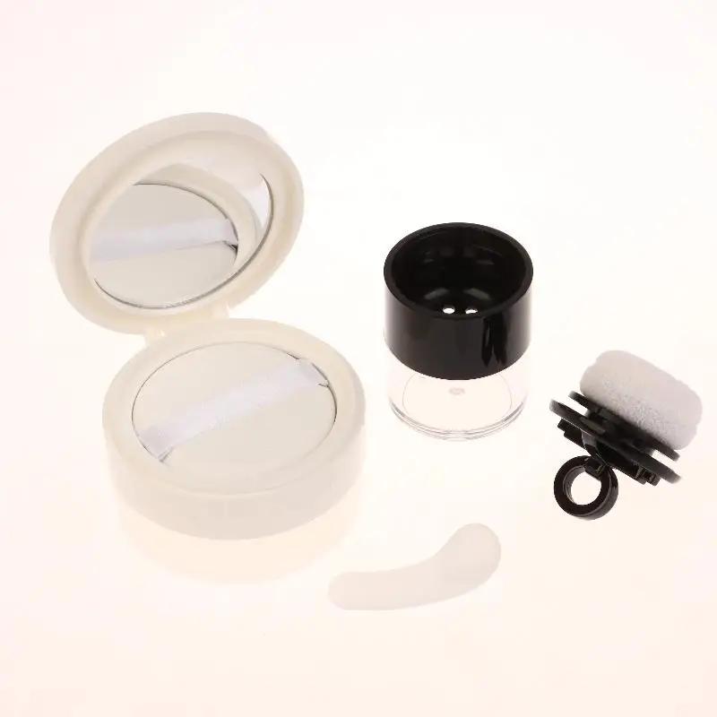 6 Typen Tragbare Plastikpuderdose Handheld Leer Lose Puderpott Mit Sieb Kosmetik Reise Make-up Tiegel Siebbehälter