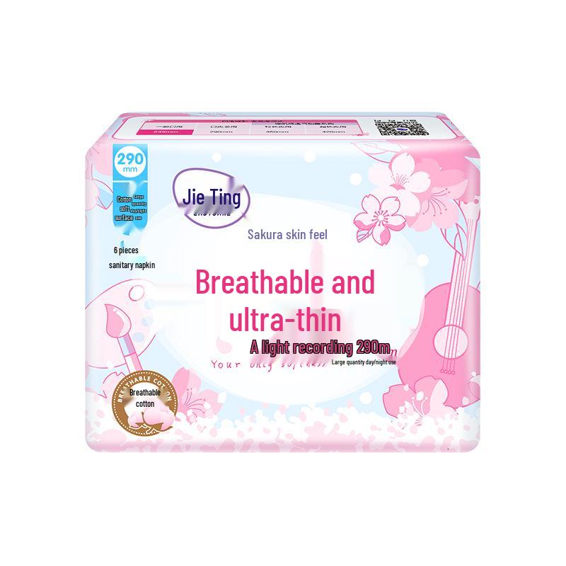 Jieting Sakura Ультратонкие дышащие гигиенические прокладки 290 мм - Упаковка 6 шт.