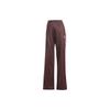 Originals Beckenbauer Retro Soft Cotton Blend Elastic Waist Straight Leg Track Pants Women Shadow Brown IR6093