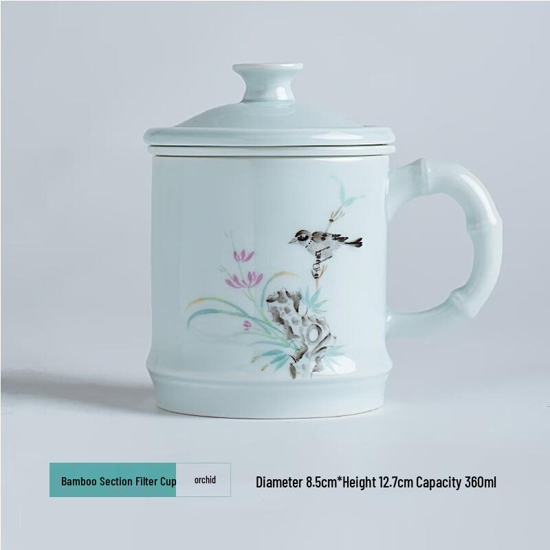 Jingdezhen Hand-painted Ceramic Tea Infuser Cup