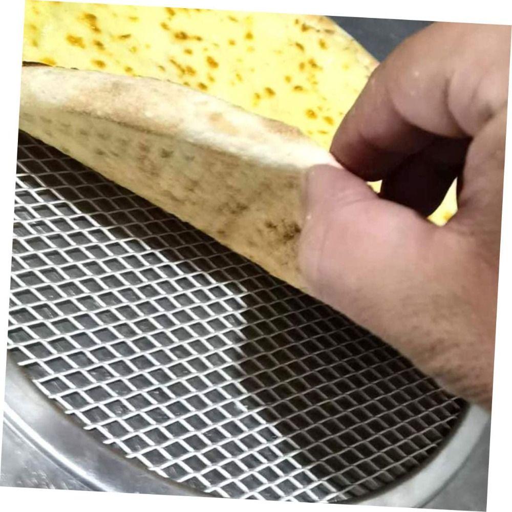 Metal Net Pizza Pan Reusable Baking Tray Baking Tray Pizza Screen  Kitchen