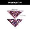 4lots Halloweens Triangular Scarf Permeable Pet Neckerchief Dog Triangles Bib for Dogs Regulable Neck