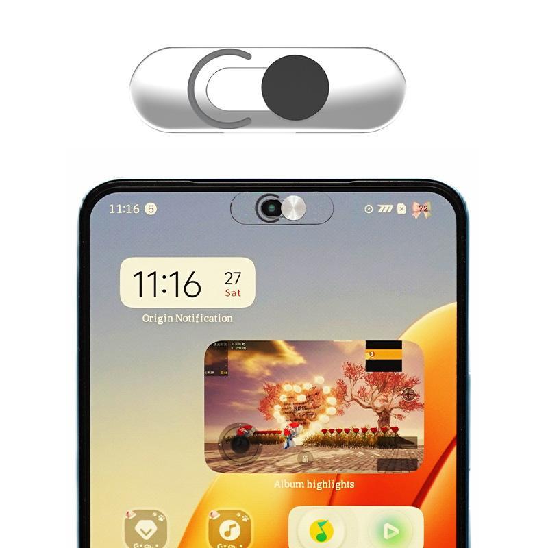 Smartphones Webcam Cover Privacy Camera Covers Front Camera Cover For Galaxy Pixel Ultra-Thin Transparen Protection Slide