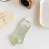 Female Spring and Summer Pure Color Pure Cotton Shallow Mouth Student Short Tube Socks